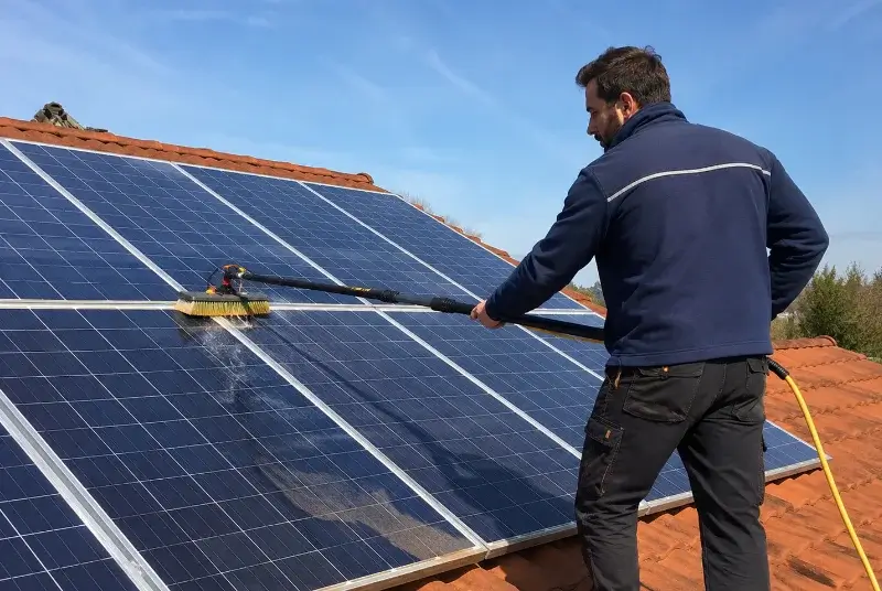Nettoyage et entretien de panneaux solaires à Locmariaquer